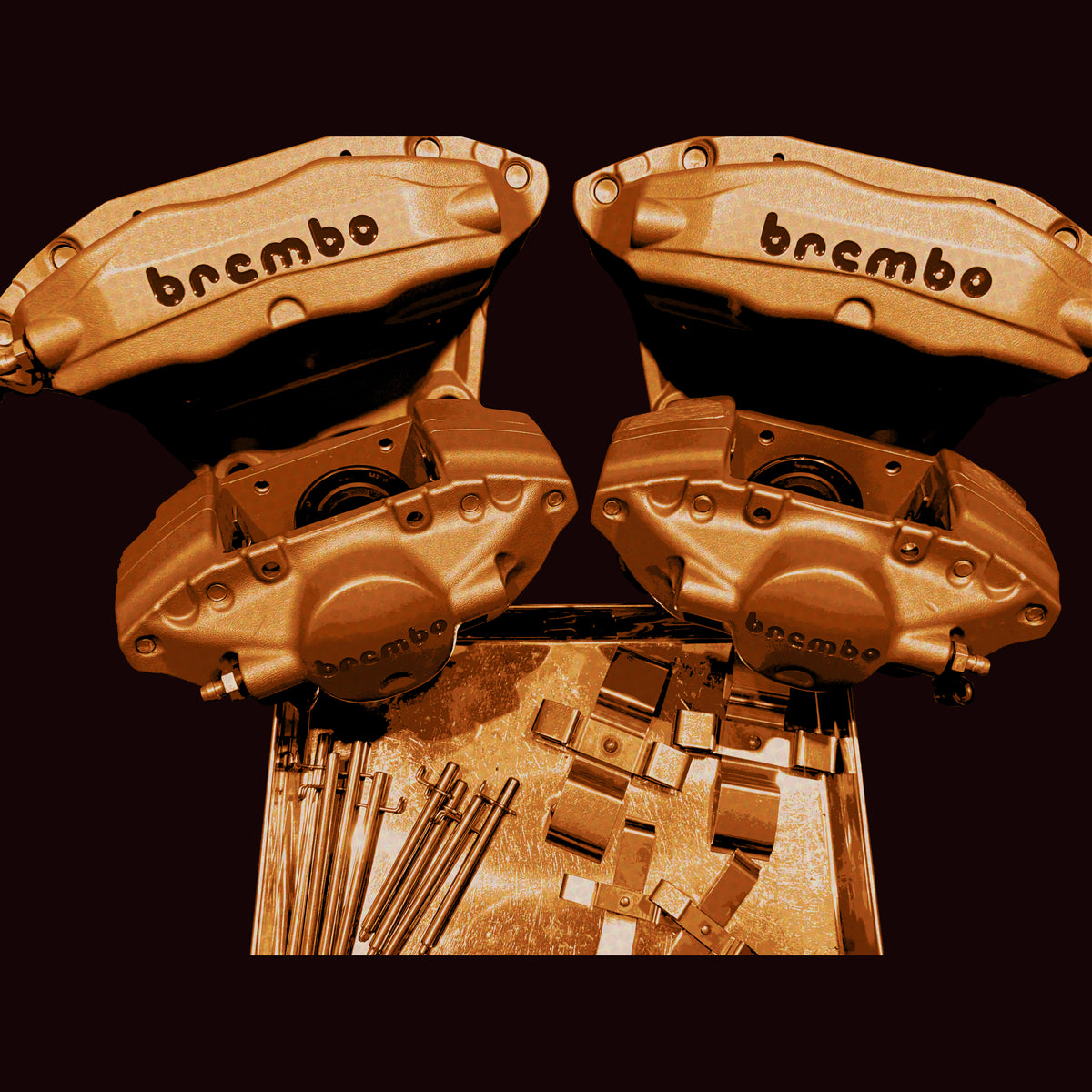 OEM Brembo calipers fully refreshed, F/R set