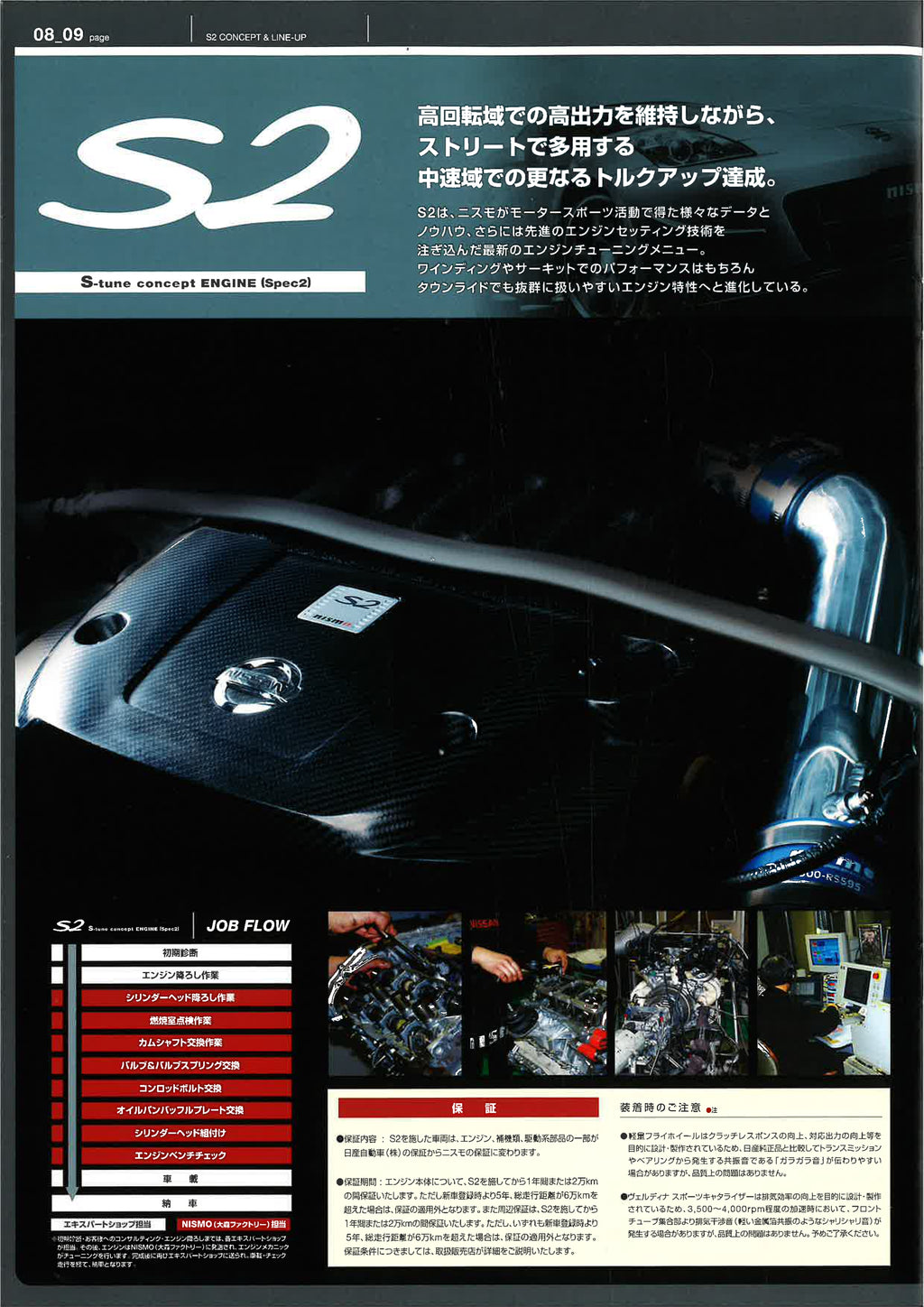 NISMO ENGINE TUNING MENU (2006 NOV)