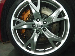 Z33, Z34, V35 to R35 caliper 380mm conversion bracket, FRONT, PAIR