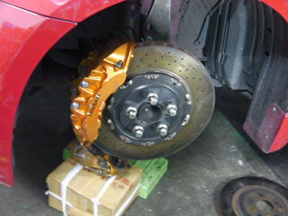 Z33, Z34, V35 to R35 caliper 380mm conversion bracket, FRONT, PAIR