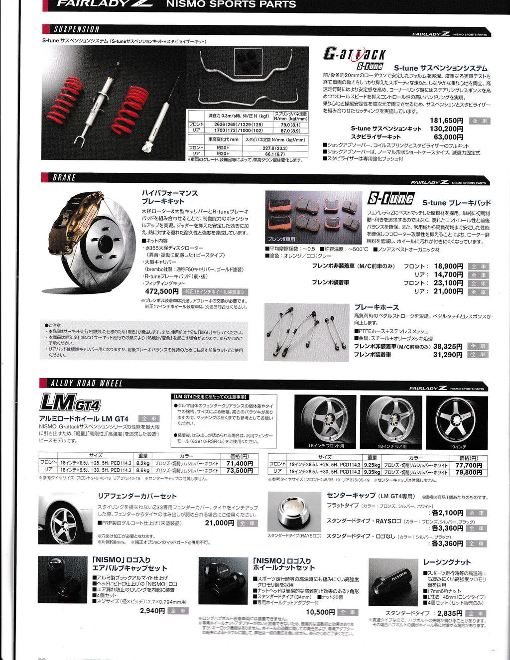 NISMO PARTS FOR ALL Z33 S-TUNE V2 DEBUT (2005 OCT)