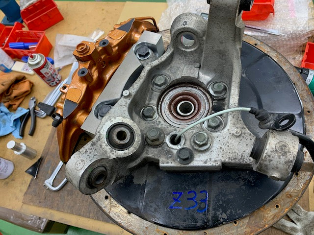 Z33, Z34, V35 to R35 caliper 380mm conversion bracket, REAR, PAIR