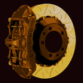 SERVICE: OE/racing rotor resurfacing, slotted/drilled compatible