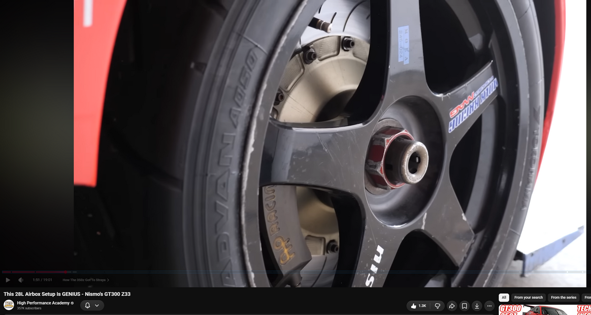 Race-used Super GT 18x10.5J NISMO LMGT4 MAG CENTERLOCK wheels (no cracks)