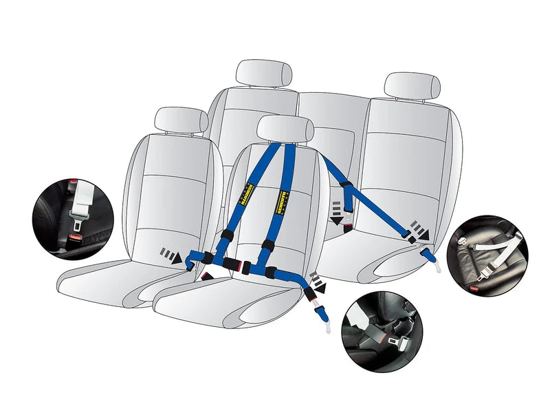 4-POINT FMVSS209 COMPLIANT SCHROTH STREET HARNESSES
